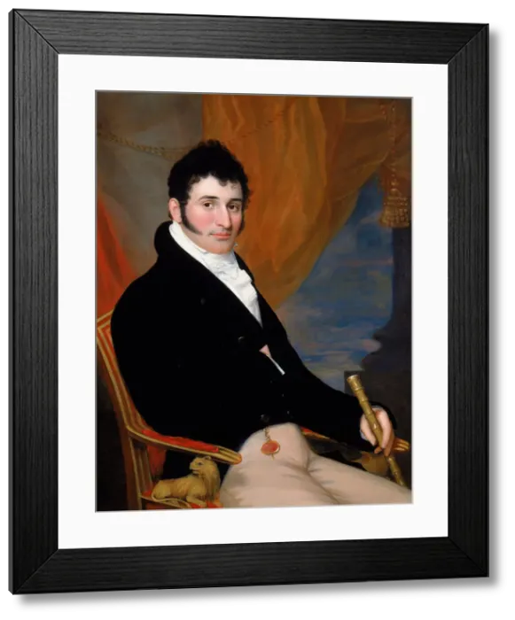 Framed Print : Portrait of Solomon Isaacs, ca 1813. Artist: Jarvis, John Wesley (1780-1840) Framed Print : Portrait of Solomon Isaacs, ca 1813. Artist: Jarvis, John Wesley (1780-1840)