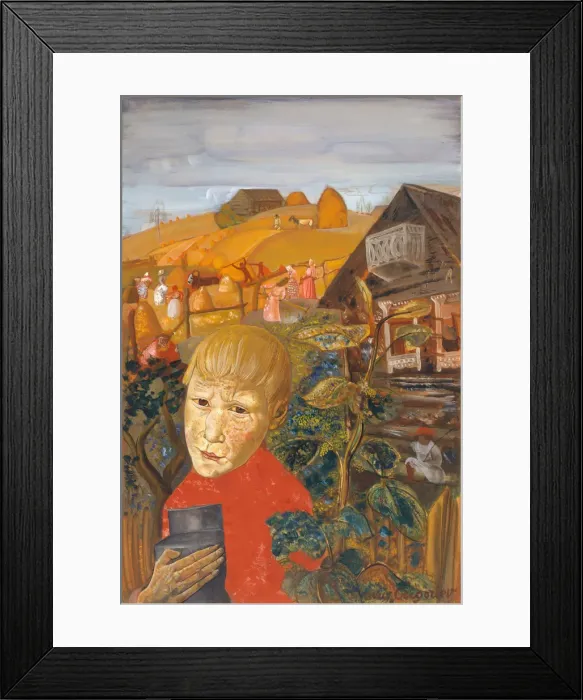 Framed Print : Sergei Yesenin (1895?1925) as a Youth, ca 1923. Artist: Grigoriev, Boris Dmitryevich (1886-1939) Framed Print : Sergei Yesenin (1895?1925) as a Youth, ca 1923. Artist: Grigoriev, Boris Dmitryevich (1886-1939)