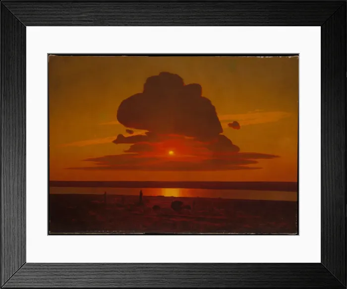 Framed Print : Red Sunset on the Dnieper, 1905-1908. Artist: Kuindzhi, Arkhip Ivanovich (1842-1910) Framed Print : Red Sunset on the Dnieper, 1905-1908. Artist: Kuindzhi, Arkhip Ivanovich (1842-1910)