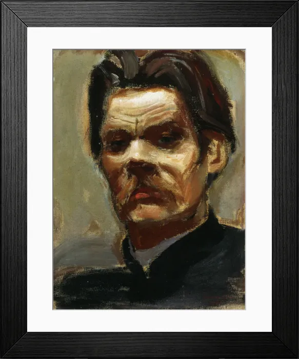 Framed Print : Portrait of the author Maxim Gorky (1868-1939), 1906. Artist: Gallen-Kallela, Akseli (1865-1931) Framed Print : Portrait of the author Maxim Gorky (1868-1939), 1906. Artist: Gallen-Kallela, Akseli (1865-1931)