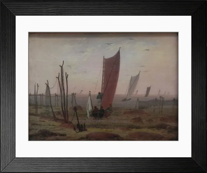 Framed Print : Morning, 1816-1818. Artist: Friedrich, Caspar David (1774-1840) Framed Print : Morning, 1816-1818. Artist: Friedrich, Caspar David (1774-1840)