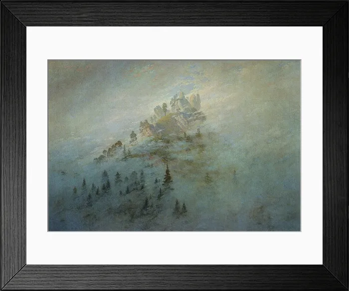 Framed Print : Morning mist in the mountains, 1808. Artist: Friedrich, Caspar David (1774-1840) Framed Print : Morning mist in the mountains, 1808. Artist: Friedrich, Caspar David (1774-1840)