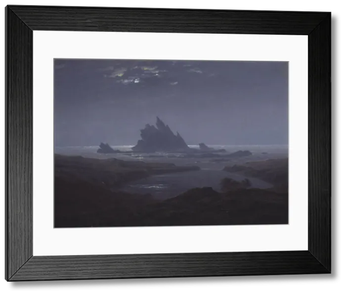 Framed Print : Rocky Reef on the Sea Shore, c. 1824. Artist: Friedrich, Caspar David (1774-1840) Framed Print : Rocky Reef on the Sea Shore, c. 1824. Artist: Friedrich, Caspar David (1774-1840)