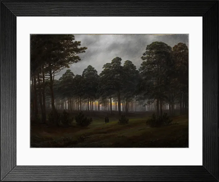 Framed Print : The times of day: The evening, 1821-1822. Artist: Friedrich, Caspar David (1774-1840) Framed Print : The times of day: The evening, 1821-1822. Artist: Friedrich, Caspar David (1774-1840)