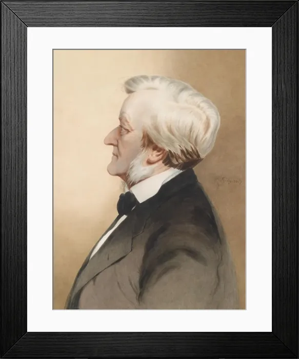 Framed Print : Portrait of the composer Richard Wagner (1813-1883), c. 1913. Artist: Diefenbach, Karl Wilhelm (1851-1913) Framed Print : Portrait of the composer Richard Wagner (1813-1883), c. 1913. Artist: Diefenbach, Karl Wilhelm (1851-1913)