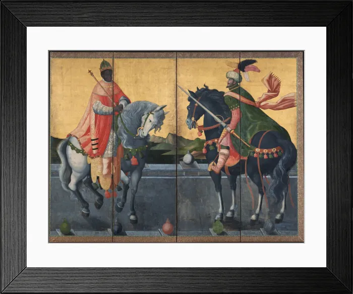 Framed Print : Western Kings on Horseback, First third of 17th cen Artist: Anonymous Framed Print : Western Kings on Horseback, First third of 17th cen Artist: Anonymous