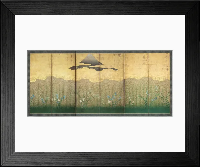 Framed Print : Musashino, 17th century. Artist: Anonymous Framed Print : Musashino, 17th century. Artist: Anonymous