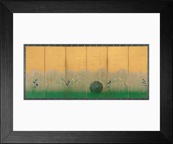 Framed Print : The plain of Musashi, ca 1760. Artist: Anonymous Framed Print : The plain of Musashi, ca 1760. Artist: Anonymous
