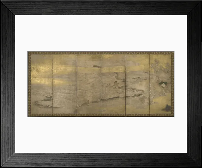 Framed Print : An Exiled Emperor on Okinoshima, ca. 1600. Artist: Anonymous