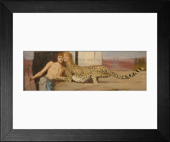 Framed Print : Caresses, 1896. Artist: Khnopff, Fernand (1858-1921) Framed Print : Caresses, 1896. Artist: Khnopff, Fernand (1858-1921)