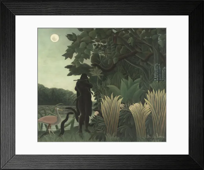 Framed Print : The Snake Charmer, 1907. Artist: Rousseau, Henri Julien Felix (1844-1910) Framed Print : The Snake Charmer, 1907. Artist: Rousseau, Henri Julien Felix (1844-1910)