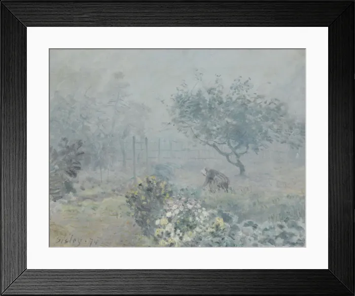 Framed Print : Fog, Voisins, 1874. Artist: Sisley, Alfred (1839-1899) Framed Print : Fog, Voisins, 1874. Artist: Sisley, Alfred (1839-1899)
