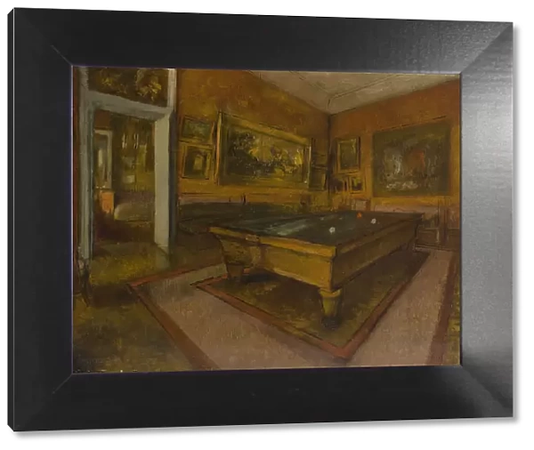 Billiard Room at Menil-Hubert, 1892. Artist: Degas, Edgar (1834-1917)