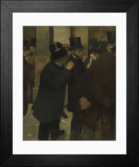 Framed Print : Portraits at the Stock Exchange, 1878-1879. Artist: Degas, Edgar (1834-1917) Framed Print : Portraits at the Stock Exchange, 1878-1879. Artist: Degas, Edgar (1834-1917)