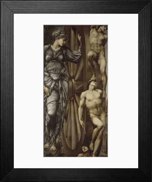 Framed Print : The Wheel of Fortune, 1883. Artist: Burne-Jones, Sir Edward Coley (1833-1898) Framed Print : The Wheel of Fortune, 1883. Artist: Burne-Jones, Sir Edward Coley (1833-1898)
