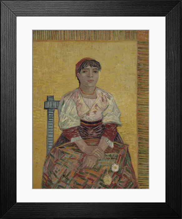 Framed Print : The Italian Woman, 1887. Artist: Gogh, Vincent, van (1853-1890) Framed Print : The Italian Woman, 1887. Artist: Gogh, Vincent, van (1853-1890)