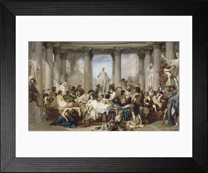 Framed Print : Romans during the Decadence, 1847. Artist: Couture, Thomas (1815-1879) Framed Print : Romans during the Decadence, 1847. Artist: Couture, Thomas (1815-1879)