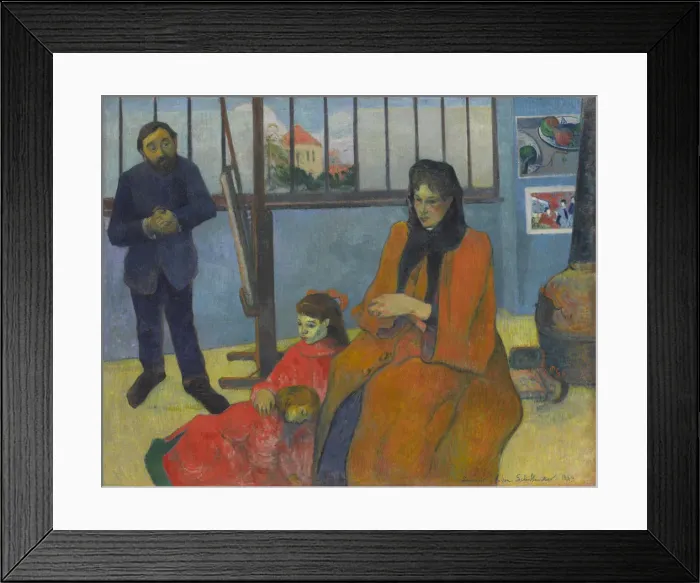 Framed Print : Emile Schuffeneckers Studio, 1889. Artist: Gauguin, Paul Eugene Henri (1848-1903) Framed Print : Emile Schuffeneckers Studio, 1889. Artist: Gauguin, Paul Eugene Henri (1848-1903)
