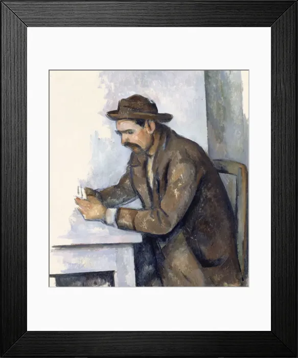 Framed Print : The Cardplayer, 1890-1892. Artist: Cezanne, Paul (1839-1906) Framed Print : The Cardplayer, 1890-1892. Artist: Cezanne, Paul (1839-1906)