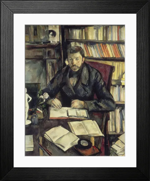 Framed Print : Gustave Geffroy, 1895-1896. Artist: Cezanne, Paul (1839-1906) Framed Print : Gustave Geffroy, 1895-1896. Artist: Cezanne, Paul (1839-1906)