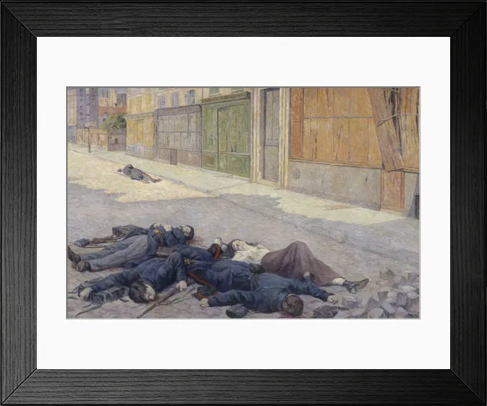 Framed Print : A Street in Paris in May 1871, 1903-1905. Artist: Luce, Maximilien (1858-1941) Framed Print : A Street in Paris in May 1871, 1903-1905. Artist: Luce, Maximilien (1858-1941)