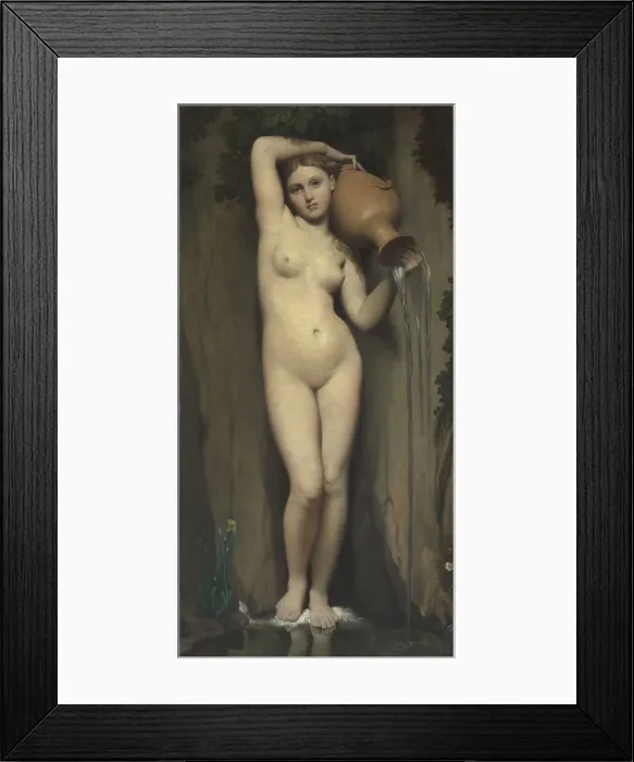 Framed Print : The Spring, 1820-1856. Artist: Ingres, Jean Auguste Dominique (1780-1867) Framed Print : The Spring, 1820-1856. Artist: Ingres, Jean Auguste Dominique (1780-1867)