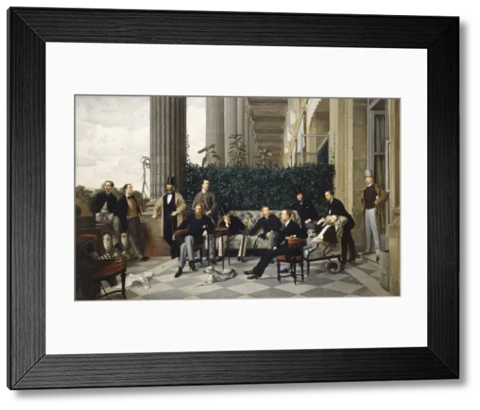 Framed Print : The Circle of the Rue Royale, 1868. Artist: Tissot, James Jacques Joseph (1836-1902) Framed Print : The Circle of the Rue Royale, 1868. Artist: Tissot, James Jacques Joseph (1836-1902)