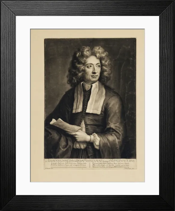 Framed Print : Portrait of the composer Arcangelo Corelli (1653-1713), 1704. Artist: Howard, Hugh (1675-1737) Framed Print : Portrait of the composer Arcangelo Corelli (1653-1713), 1704. Artist: Howard, Hugh (1675-1737)