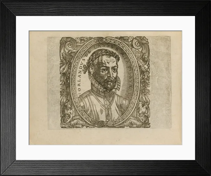 Framed Print : Portrait of the composer Roland de Lassus (1532-1594), 1560. Artist: Anonymous Framed Print : Portrait of the composer Roland de Lassus (1532-1594), 1560. Artist: Anonymous