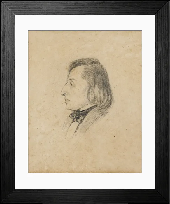 Framed Print : Portrait of Frederic Chopin. Artist: Viardot-Garcia, Pauline (1821-1910) Framed Print : Portrait of Frederic Chopin. Artist: Viardot-Garcia, Pauline (1821-1910)