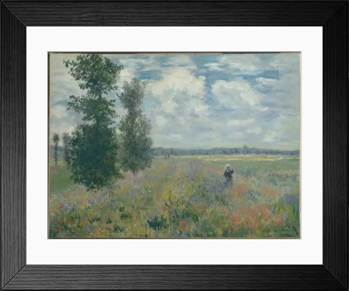 Framed Print : Poppy Fields near Argenteuil, 1875. Artist: Monet, Claude (1840-1926) Framed Print : Poppy Fields near Argenteuil, 1875. Artist: Monet, Claude (1840-1926)