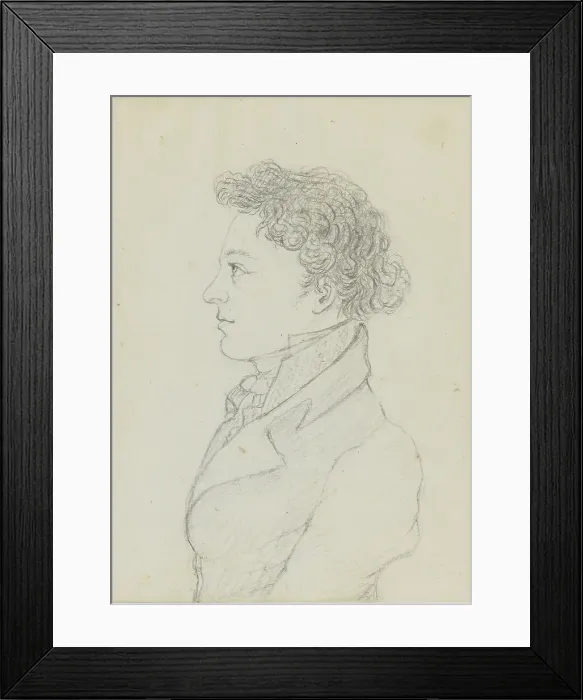 Framed Print : Franz Schubert (1797-1828), at the age of 17 years, ca 1814. Artist: Schober, Franz von (1796-1882) Framed Print : Franz Schubert (1797-1828), at the age of 17 years, ca 1814. Artist: Schober, Franz von (1796-1882)
