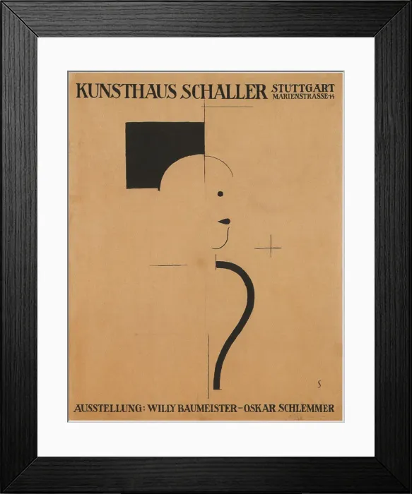 Framed Print : Art Exhibition: Willy Baumeister - Oskar Schlemmer, 1918. Artist: Schlemmer, Oskar (1888-1943) Framed Print : Art Exhibition: Willy Baumeister - Oskar Schlemmer, 1918. Artist: Schlemmer, Oskar (1888-1943)