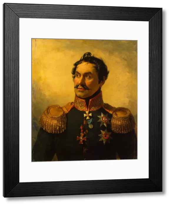 Framed Print : Portrait of Yefim Chaplits (1768-1825), before 1825. Artist: Dawe, George (1781-1829) Framed Print : Portrait of Yefim Chaplits (1768-1825), before 1825. Artist: Dawe, George (1781-1829)