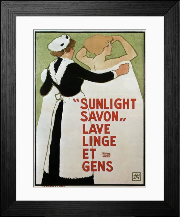 Framed Print : Sunlight Savon, 1910. Artist: Rassenfosse, Armand (1862-1934) Framed Print : Sunlight Savon, 1910. Artist: Rassenfosse, Armand (1862-1934)