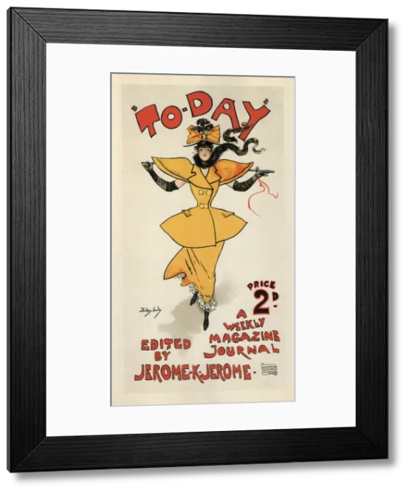 Framed Print : Journal To-Day, edited by Jerome K. Jerome (Poster), 1895. Artist: Hardy, Dudley (1866-1922) Framed Print : Journal To-Day, edited by Jerome K. Jerome (Poster), 1895. Artist: Hardy, Dudley (1866-1922)