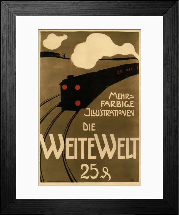 Framed Print : The Wide World, 1900. Artist: Edel, Edmund (1863-1934) Framed Print : The Wide World, 1900. Artist: Edel, Edmund (1863-1934)