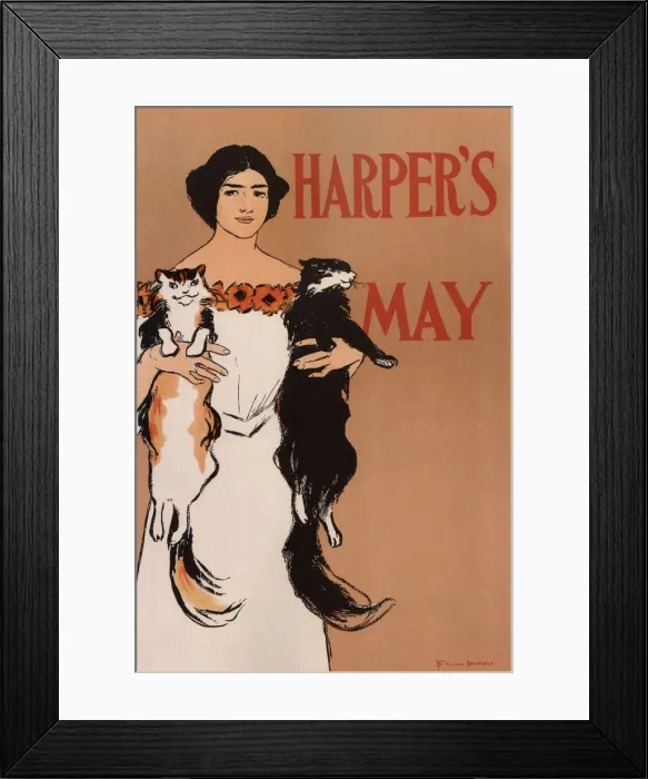 Framed Print : Harpers May, 1897. Artist: Penfield, Edward (1866-1925) Framed Print : Harpers May, 1897. Artist: Penfield, Edward (1866-1925)