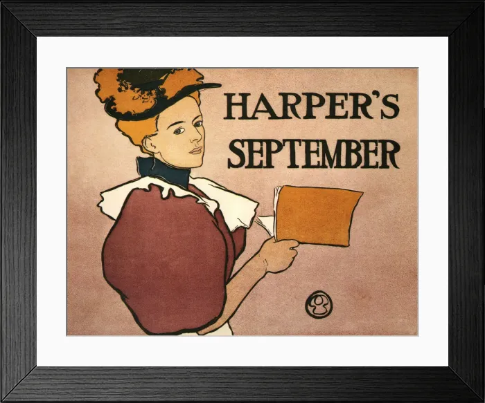 Framed Print : Harpers September, 1896. Artist: Penfield, Edward (1866-1925) Framed Print : Harpers September, 1896. Artist: Penfield, Edward (1866-1925)