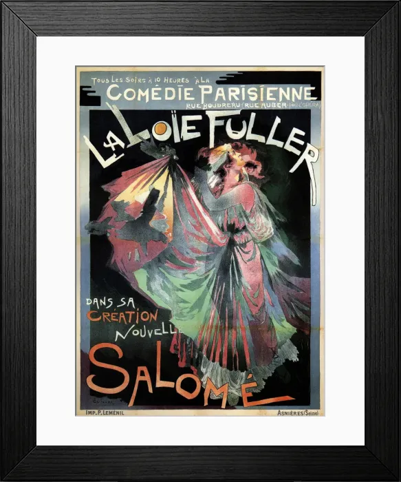 Framed Print : Loie Fuller as Salome, 1895. Artist: Feure, Georges de (1868?1928) Framed Print : Loie Fuller as Salome, 1895. Artist: Feure, Georges de (1868?1928)