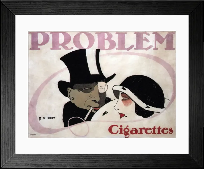 Framed Print : Problem Cigarettes, 1912. Artist: Erdt, Hans Rudi (1883-1925) Framed Print : Problem Cigarettes, 1912. Artist: Erdt, Hans Rudi (1883-1925)