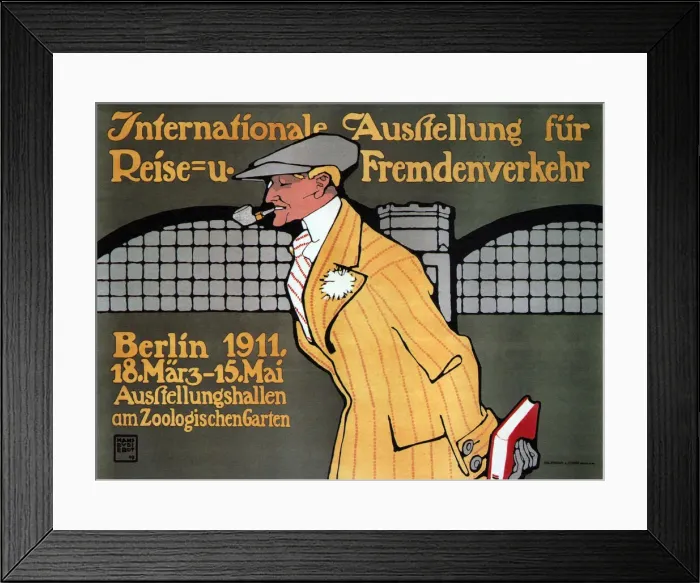 Framed Print : International Travel Exhibition, Berlin, 1911. Artist: Erdt, Hans Rudi (1883-1925) Framed Print : International Travel Exhibition, Berlin, 1911. Artist: Erdt, Hans Rudi (1883-1925)