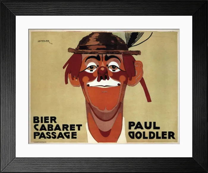 Framed Print : Bier Cabaret Passage. Paul Goldler, 1914. Artist: Steiner, Jo (1877-1935) Framed Print : Bier Cabaret Passage. Paul Goldler, 1914. Artist: Steiner, Jo (1877-1935)