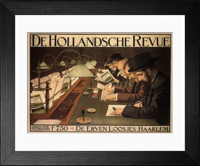 Framed Print : De Hollandsche Revue, 1899. Artist: Caspel, Johann Georg van (1870-1928) Framed Print : De Hollandsche Revue, 1899. Artist: Caspel, Johann Georg van (1870-1928)