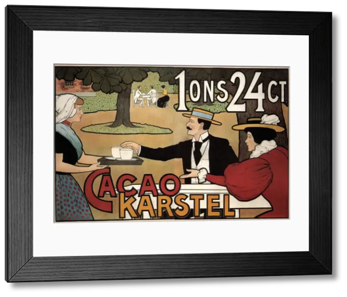 Framed Print : Cacao Karstel, 1897. Artist: Caspel, Johann Georg van (1870-1928) Framed Print : Cacao Karstel, 1897. Artist: Caspel, Johann Georg van (1870-1928)