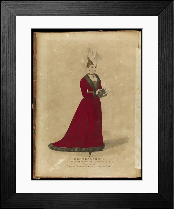 Framed Print : Ermengarde of Anjou, Duchess of Aquitaine and Brittany, Late 18th cent Artist: Gatine, Georges Jacques (1773-1831) Framed Print : Ermengarde of Anjou, Duchess of Aquitaine and Brittany, Late 18th cent Artist: Gatine, Georges Jacques (1773-1831)