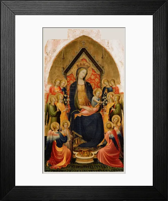 Framed Print : Madonna and Child with Musical Angels, c. 1410. Artist: Starnina, Gherardo (c. 1364-1413) Framed Print : Madonna and Child with Musical Angels, c. 1410. Artist: Starnina, Gherardo (c. 1364-1413)