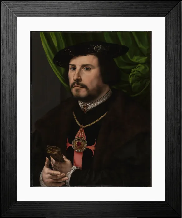 Framed Print : Portrait of Francisco de los Cobos y Molina, ca 1530. Artist: Gossaert, Jan (ca. 1478-1532) Framed Print : Portrait of Francisco de los Cobos y Molina, ca 1530. Artist: Gossaert, Jan (ca. 1478-1532)