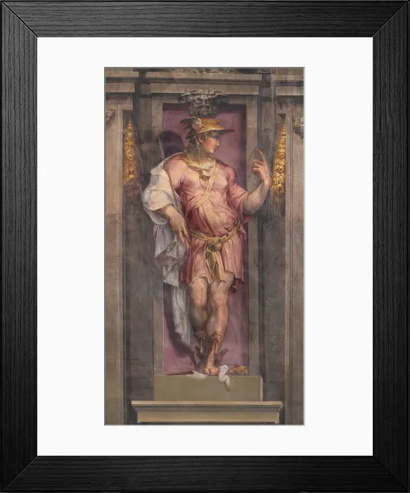 Framed Print : Mercury, 1556-1557. Artist: Gherardi, Cristofano (1508-1556) Framed Print : Mercury, 1556-1557. Artist: Gherardi, Cristofano (1508-1556)