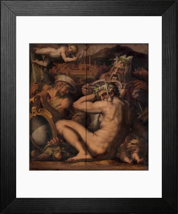 Framed Print : Allegory of Borgo San Sepolcro and Anghiari, 1563-1565. Artist: Vasari, Giorgio (1511-1574) Framed Print : Allegory of Borgo San Sepolcro and Anghiari, 1563-1565. Artist: Vasari, Giorgio (1511-1574)